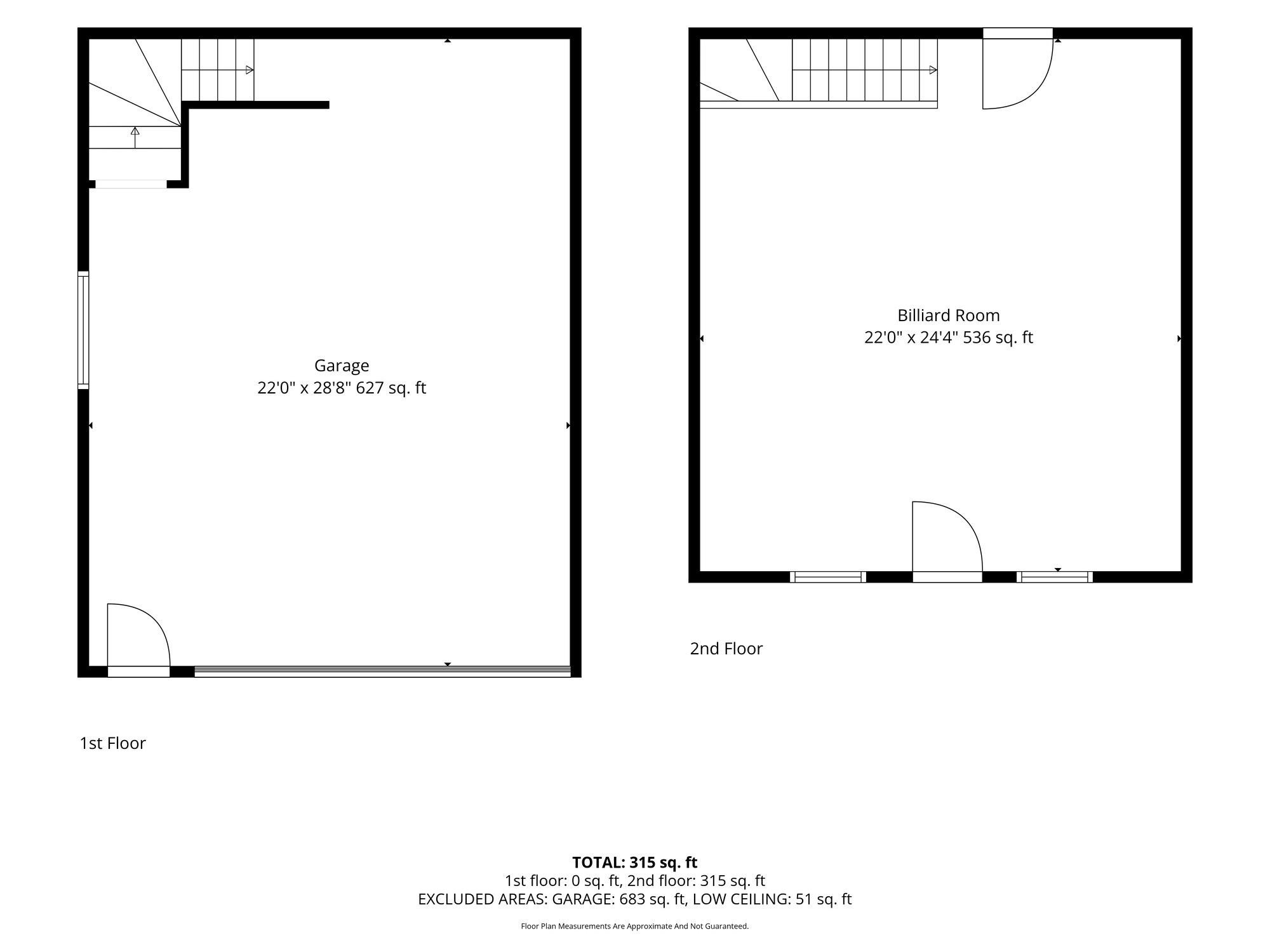 Garage — both levels
